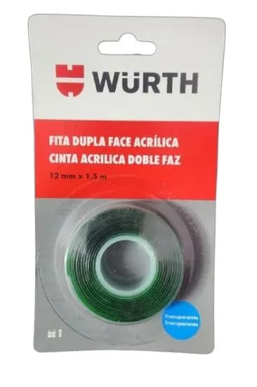 Cinta Doble Cara Transparente 12MMX1.5MET ((wurth))