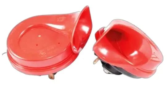 Set Pito Tipo Caracol 12V Rojo 400/500HZ 110DB Hella