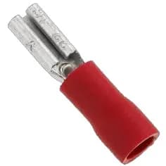 Terminal Hembra Plana Rojo Mini .110