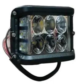 Luz Led Aux 12W 1000LUM Flasheo Lateral Peq 9-30V Cuadrado 4REC/S-01S