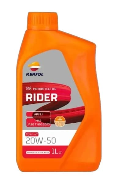 Aceite 20W50 Repsol Rider Town Mineral 4T 1L