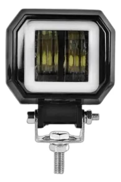 Luz Led Cuadrado 3" Blanco Flasheo (ojo Angel Bl)((rage))