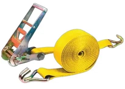 Linga Para Carga 4PULG X 9MTS 9TON C/ratchet Ganchos Metalicos 1PZA Uyustools