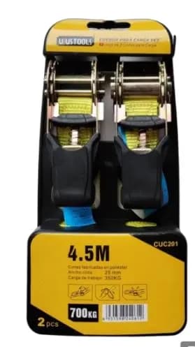 Linga Ratchet 1"/ 4.5M/ 350KG 2PZ/SET Uyustools