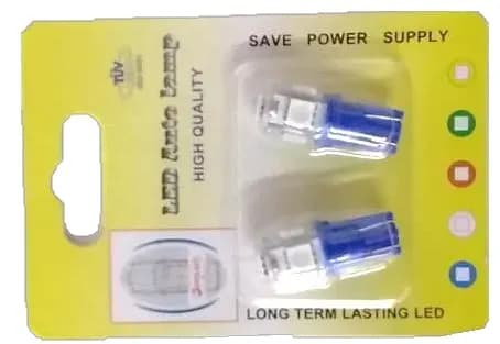 Bombillo Muella Led Azul T10
