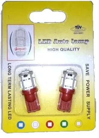 Bombillo Muela Led Rojo 2PCS