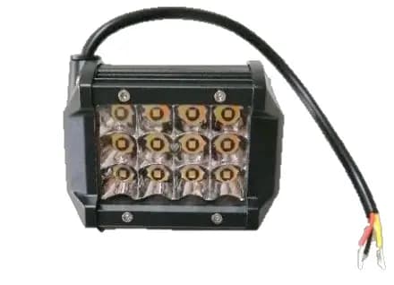 Luz Led Halogeno Cuadrado 12LED Bicolor