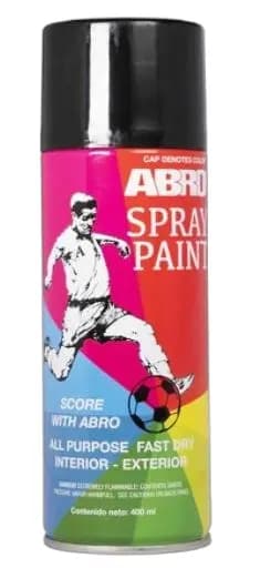 Pintura Spray Negro Brillante 8OZ 227GRS Abro