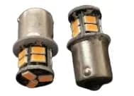 Par Bombillo Led 1141 1156 13LED Ambar 1 Contacto